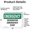 Signmission Generator Stop, 5 in W x Rectangle, Vinyl Decal OS-2PACK-EM-D-35-L-10392 - alternate 4